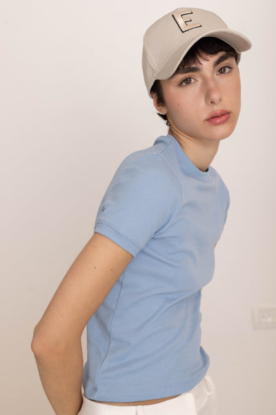 Lauren T Shirt- Light Blue