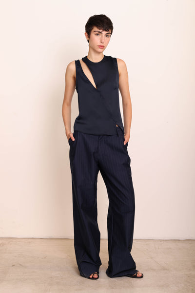 Lauren Pants - Navy Stripes
