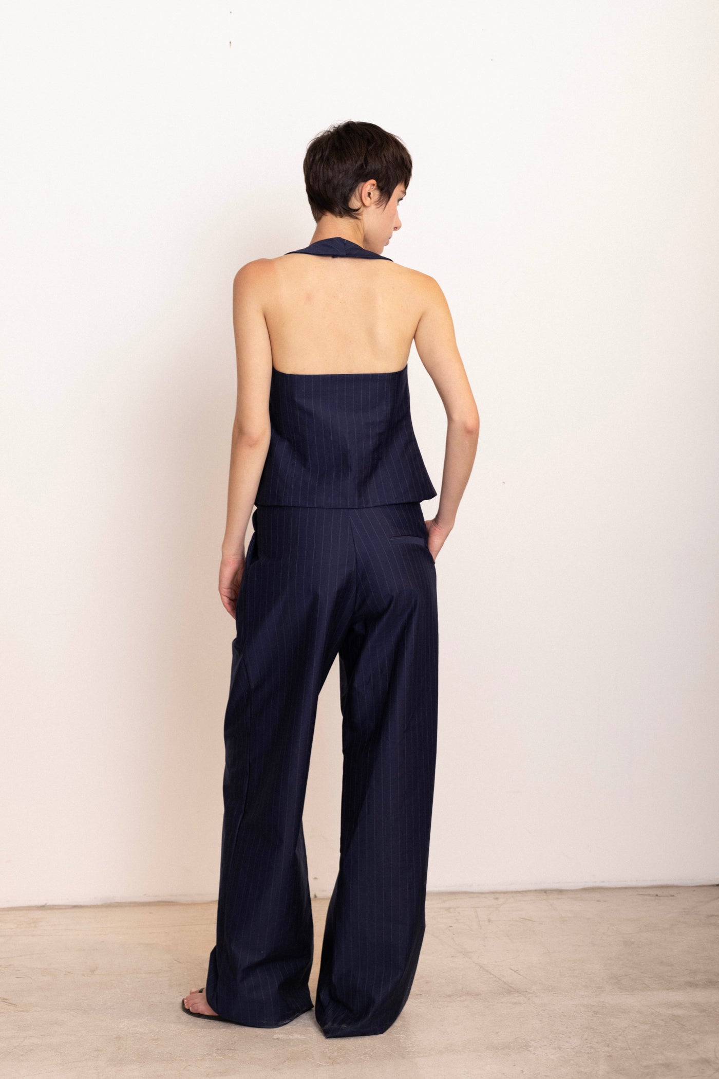 Lauren Pants - Navy Stripes