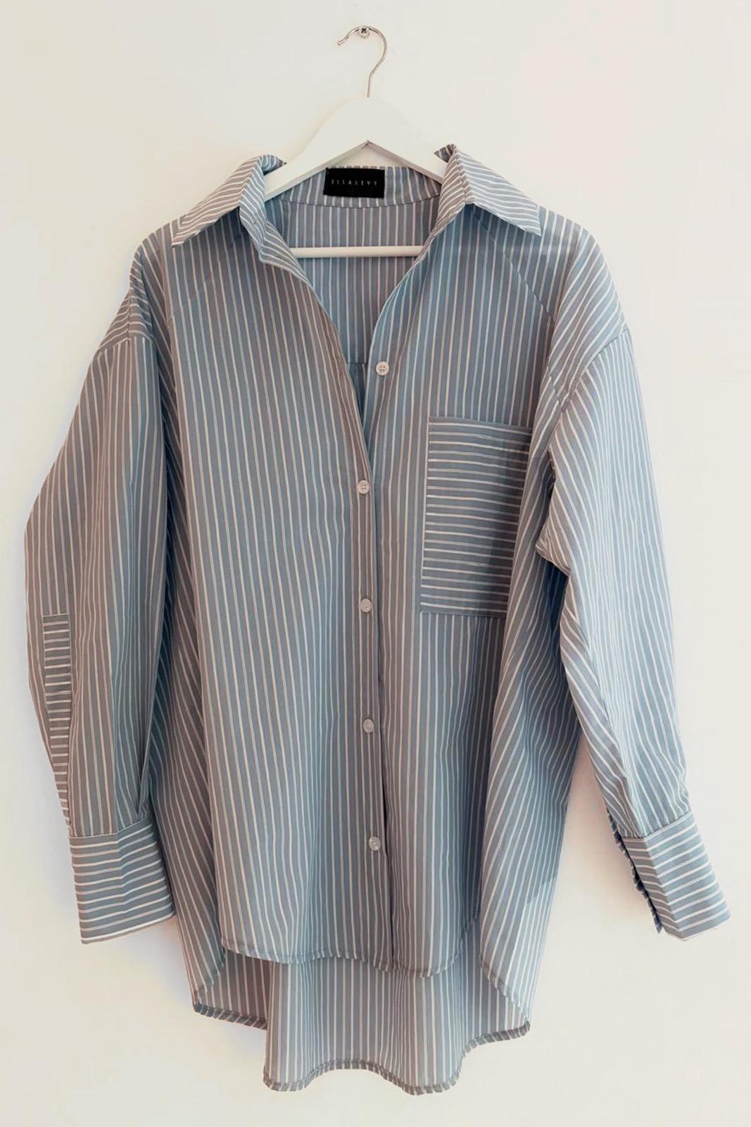 Jackie Shirt - Navy Stripes