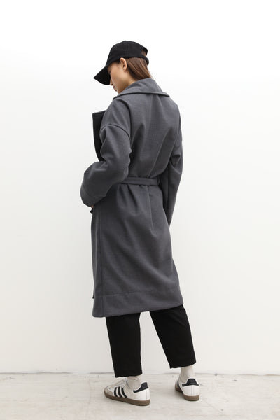 Hider Wool Coat - Light Gray