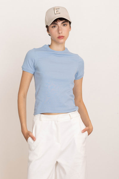 Lauren T Shirt- Light Blue
